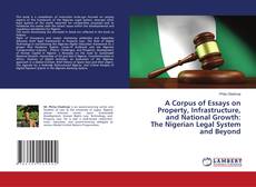 Copertina di A Corpus of Essays on Property, Infrastructure, and National Growth: The Nigerian Legal System and Beyond