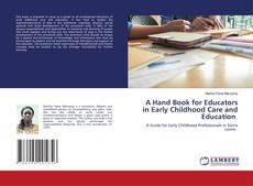 Buchcover von A Hand Book for Educators in Early Childhood Care and Education