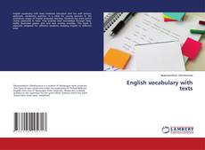 Copertina di English vocabulary with texts