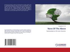 Copertina di None Of The Above