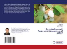Buchcover von Recent Advances in Agronomic Management of Cotton