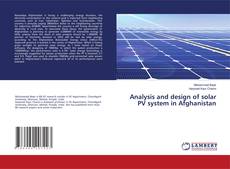 Copertina di Analysis and design of solar PV system in Afghanistan
