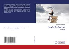 Capa do livro de English Lexicology 