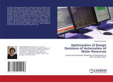 Buchcover von Optimization of Design Decisions of Automation of Water Resources