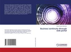Buchcover von Business continutiy through web portal