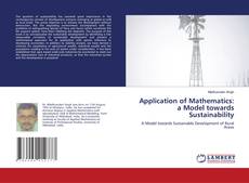 Buchcover von Application of Mathematics: a Model towards Sustainability