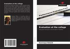 Evaluation at the college kitap kapağı