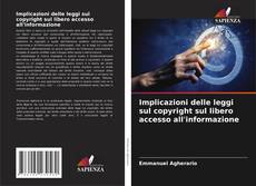 Capa do livro de Implicazioni delle leggi sul copyright sul libero accesso all'informazione 