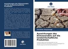 Auswirkungen des Klimawandels auf die landwirtschaftliche Produktion kitap kapağı