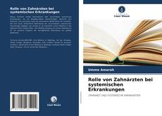 Buchcover von Rolle von Zahnärzten bei systemischen Erkrankungen