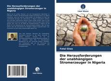 Copertina di Die Herausforderungen der unabhängigen Stromerzeuger in Nigeria