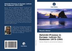 Capa do livro de Helsinki-Prozess in Europa: Lehren für Südasien 1973-1991 