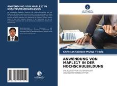 Capa do livro de ANWENDUNG VON MAPLE17 IN DER HOCHSCHULBILDUNG 