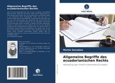 Copertina di Allgemeine Begriffe des ecuadorianischen Rechts