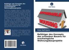 Copertina di Befähiger des Konzepts des schlanken Bauens für erschwingliche Wohnungsbauprojekte
