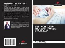 Buchcover von DEBT COLLECTION PROCEDURE UNDER OHADA LAW