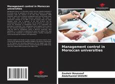 Copertina di Management control in Moroccan universities