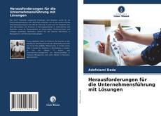 Copertina di Herausforderungen für die Unternehmensführung mit Lösungen