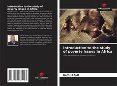 Capa do livro de Introduction to the study of poverty issues in Africa 