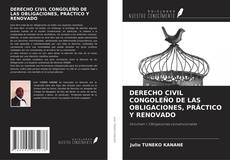 Couverture de DERECHO CIVIL CONGOLEÑO DE LAS OBLIGACIONES, PRÁCTICO Y RENOVADO