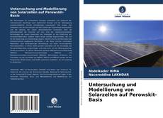 Buchcover von Untersuchung und Modellierung von Solarzellen auf Perowskit-Basis