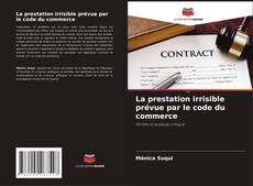 Buchcover von La prestation irrisible prévue par le code du commerce