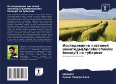 Bookcover of Исследование листовой нематоды(Aphelenchoides besseyi) на туберозе