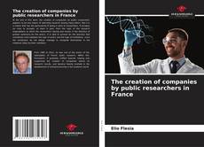 Buchcover von The creation of companies by public researchers in France