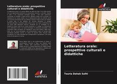 Capa do livro de Letteratura orale: prospettive culturali e didattiche 