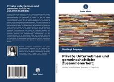 Buchcover von Private Unternehmen und gemeinschaftliche Zusammenarbeit:
