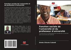 Copertina di Fonction sociale de l'université et du professeur d'université