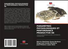 Copertina di PARAMÈTRES PHYSIOLOGIQUES ET PERFORMANCE PRODUCTIVE DE