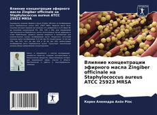 Buchcover von Влияние концентрации эфирного масла Zingiber officinale на Staphylococcus aureus ATCC 25923 MRSA