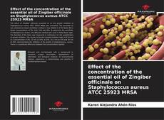 Обложка Effect of the concentration of the essential oil of Zingiber officinale on Staphylococcus aureus ATCC 25923 MRSA