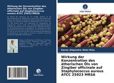 Copertina di Wirkung der Konzentration des ätherischen Öls von Zingiber officinale auf Staphylococcus aureus ATCC 25923 MRSA