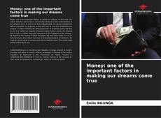 Buchcover von Money: one of the important factors in making our dreams come true