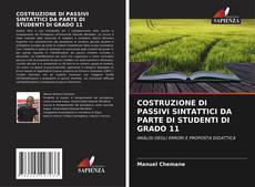 Bookcover of COSTRUZIONE DI PASSIVI SINTATTICI DA PARTE DI STUDENTI DI GRADO 11
