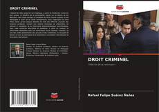 Buchcover von DROIT CRIMINEL