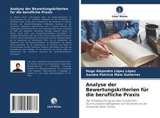 Buchcover von Analyse der Bewertungskriterien für die berufliche Praxis