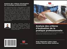Couverture de Analyse des critères d'évaluation de la pratique professionnelle