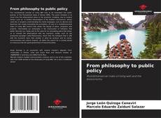 From philosophy to public policy的封面