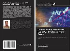 Capa do livro de Calendario y precios de las OPV: Evidence from Zoom 