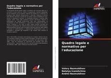 Quadro legale e normativo per l'educazione kitap kapağı