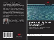 Portada del libro de OHADA law in the face of the repression of incriminations