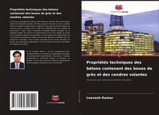 Copertina di Propriétés techniques des bétons contenant des boues de grès et des cendres volantes