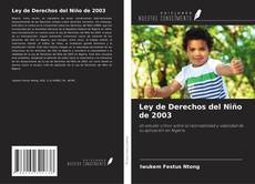 Buchcover von Ley de Derechos del Niño de 2003