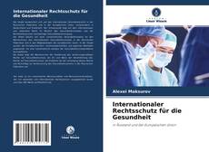 Portada del libro de Internationaler Rechtsschutz für die Gesundheit