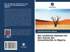 Der rechtliche Rahmen für den Schutz der Umweltrechte in Nigeria. kitap kapağı