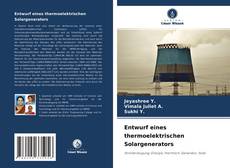 Buchcover von Entwurf eines thermoelektrischen Solargenerators