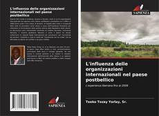 Capa do livro de L'influenza delle organizzazioni internazionali nel paese postbellico 